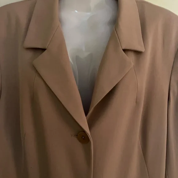 100% wool long blazer SZ 14 - Picture 2 of 6